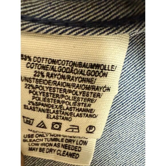 Free People Two Tone Multi Panel Stretch Denim Zip Back Mini Skirt.Womens. Sz 2 - Picture 7 of 10